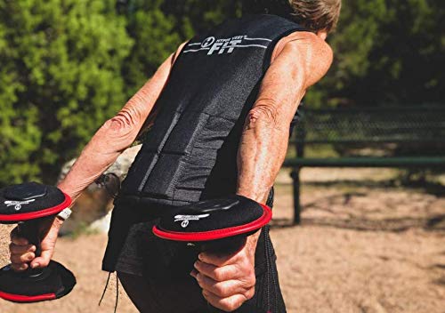 HYPERWEAR SoftBell 3 w 1 Deluxe hantle neoprenowe, regulowane, z prostym uchwytem i 2 obciążnikami 3,8 kg