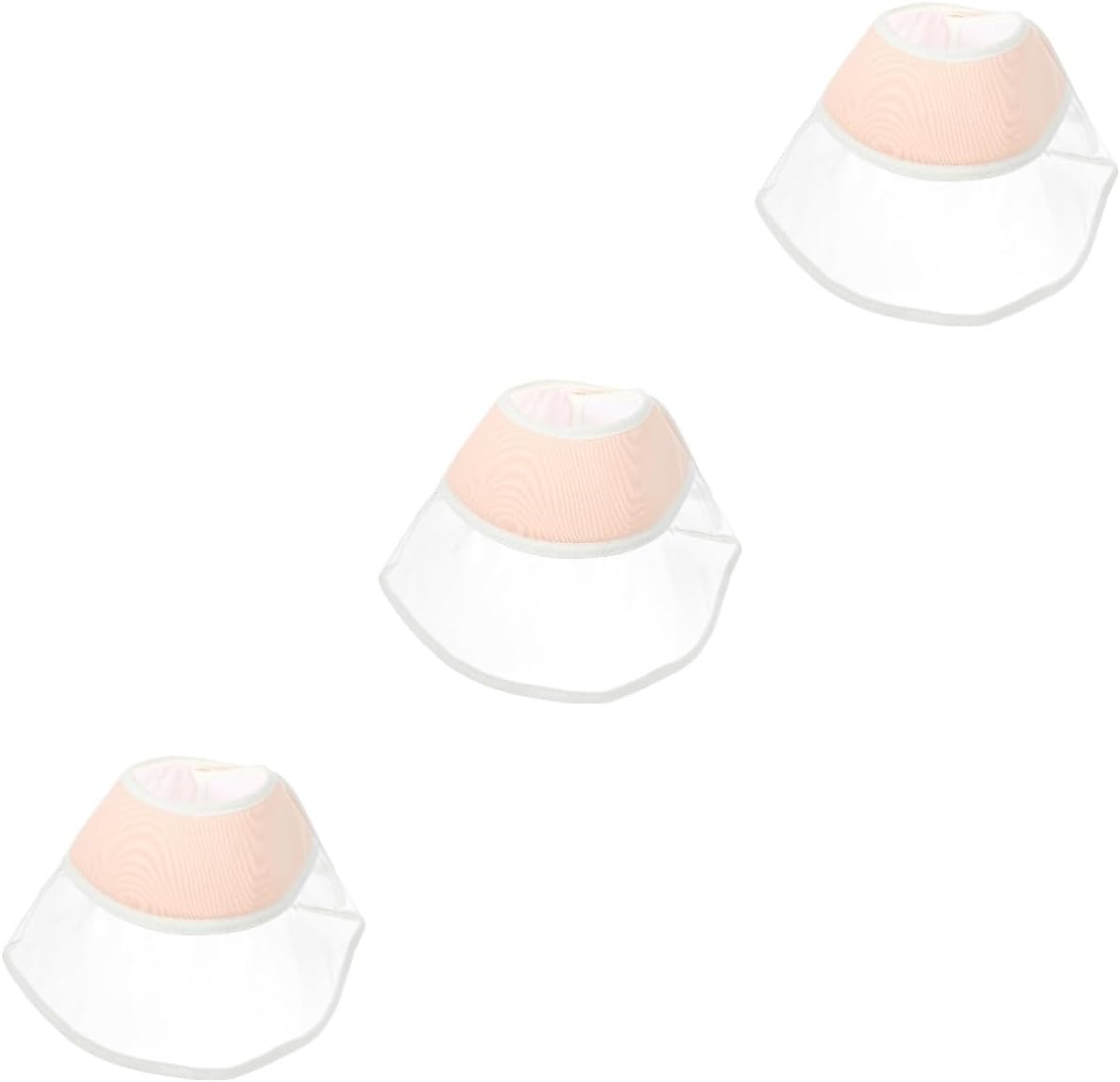 Yardwe 3pcs Cat Surgery Collar Soft Licking Guard Breakaway Kitten Cone for Cats and Dogs Comfortable Padding