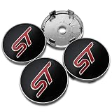 4Pcs Tapas Llantas Centro Tapacubos, para Fo-rd St Focus x 2 3 Kuga Fiesta Mondeo 60mm 56mm, Tapas centrales de Rueda de Coche Cubiertas centrales de Cubo Insignia,60MM