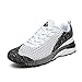 Mishansha Baskets Homme Femme Chaussures Outdoor Running Gym Fitness Sport Sneakers Style Multicolore Respirante (Blanc, EU38)