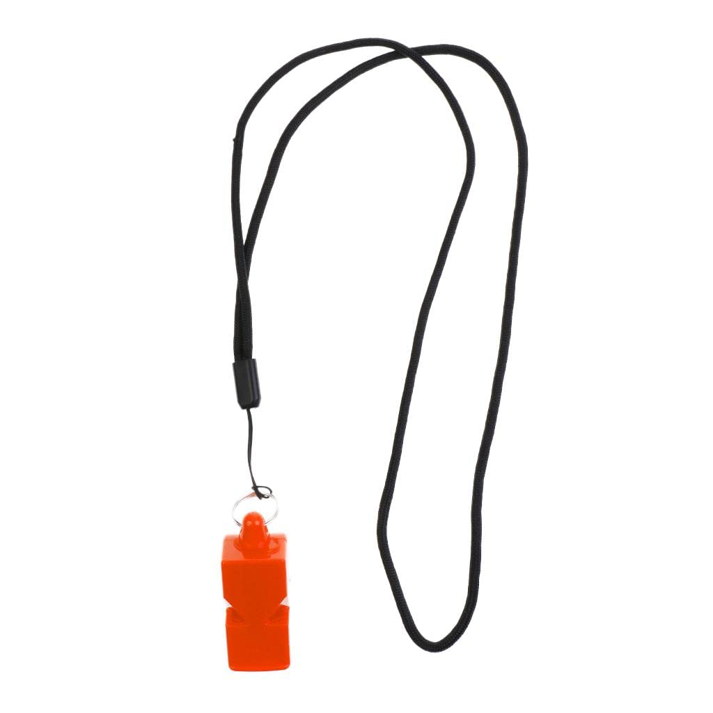 THE STYLE SUTRA®Poly Whistle with Lanyard for Emergency Survival Marine Safety Orange-image-7