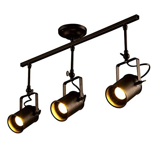 Plafonnier industriel orientable pour illuminer un salon vintage ou une boutique de mode