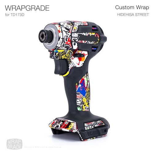 WRAPGRADE Custom Wrap Aufkleber Abziehbild kompatibel mit Makita DTD173 18V LXT (Hidehisa Street)