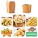 NROZIET 100 Pack 8oz Chinese Take Out Boxes, Small Kraft Paperboard To Go Food Containers, Leakproof Greaseproof Stackable Mini Food Pails for Restaurants Event Parties, Microwaveable