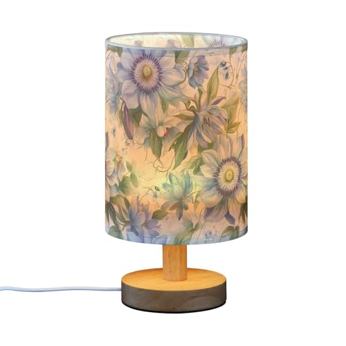 Lámpara de Mesa Decorativa Azul Flores Primavera miniatura 2