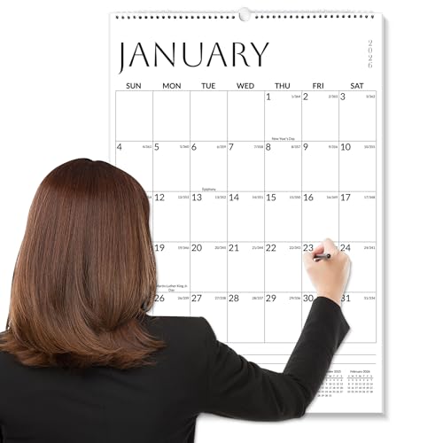 SUNEE Wall Calendar 2026 Large 22.75