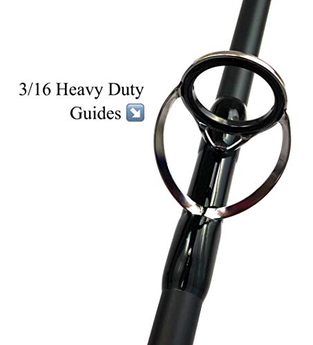 Fitzgerald Rods Stunner HD Caña de pescar giratoria para agua salada de 8 pies, acción rápida y potencia pesada miniatura 5