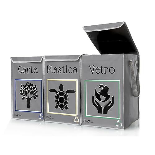 Shiva Green Cubos de Basura de Reciclaje - Bolsas Reciclaje - Bas...