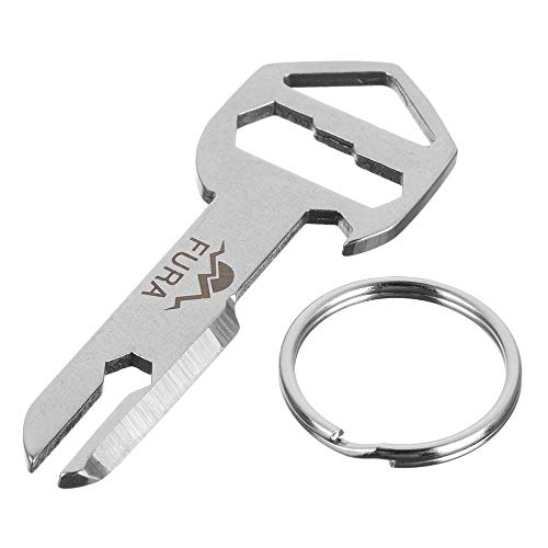 Ferramenta EDC, Andoer 12 Pcs Outdoor EDC Tool Ferramenta Multifuncional de Aço Inoxidável Chaveiro