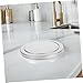 Luxshiny 2pcs Stainless Steel Swing Top Trash Can Lids, round Embedded Countertop Replacement Covers for 21.5-24cm Openings, Kitchen and Bathroom Waste Bin Flap