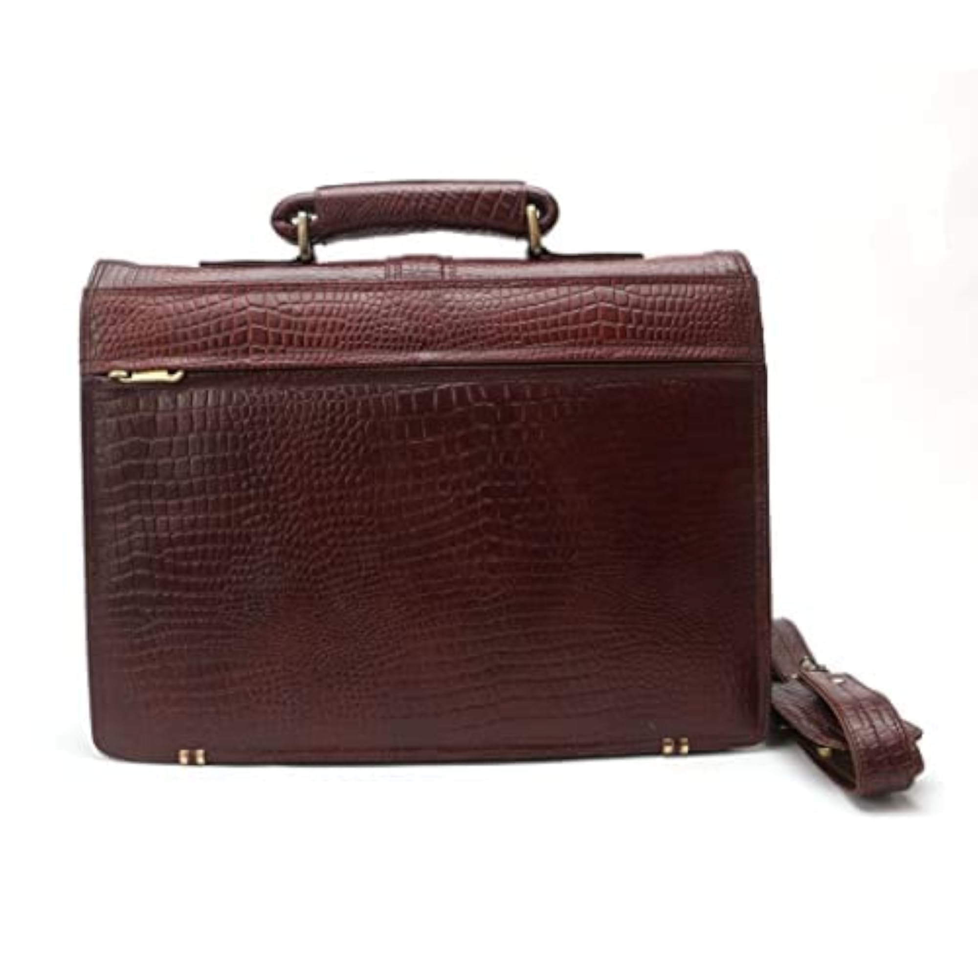 Red Cherry Genuine Leather 15.5 Inch Office Bag