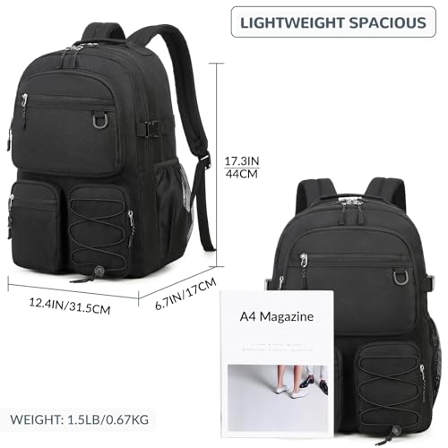 Mochila Urbana Negra Resistente al Agua 15.6 pulg miniatura 3