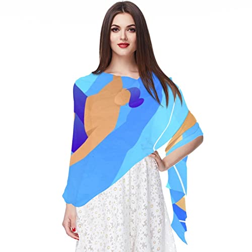 Foulard longue tête en soie synthétique, cadeau idéal pour femme