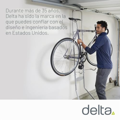 Delta soporte para bicicletas de suelo a techo parking doble vertical para mtb y carretera 7