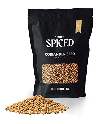 Spiced Whole Coriander Seeds 4 Oz. Of Gourmet Coriander Seeds For Curry, Rubs, Salads And Crunchy Garnishes #TOP16