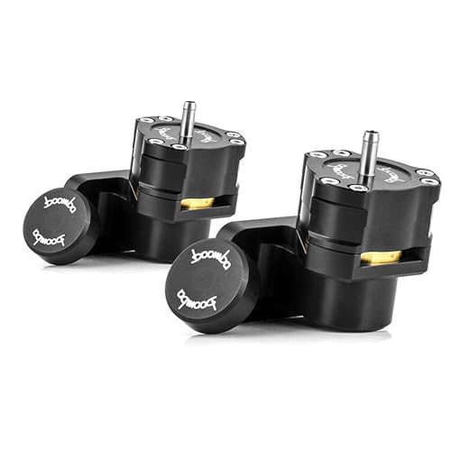 Blow Off Valves for Kia Stinger GT, CNC Billet Aluminum VTA BOV Set, Direct Bolt-On Replacement Leak-Free to 100 PSI (Pair) (Black)
