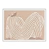 YYDZ Nordic Slaapkamer Decoratie Schilderij Moderne Minimalistische Woonkamer Sofa Decor Schilderij Retro Portret-Zwart…