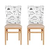 Facile à installer : la housse mesure 50 x 60 cm et est adaptée à la plupart des chaises sans accoudoirs ; nos housses de chaise de salle à manger peuvent être installées directement sur la chaise sans rayer.