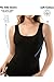 VAVONNE Camisole for Women, All Cotton, Airy Soft Comfy Tank Tops Cami Undershirt (US, Alpha, Large, Regular, Regular, Tank Black)