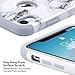ULAK iPhone XR Case Marble, Slim Fit Hybrid Soft Silicone Hard Back Cover Anti Scratch Bumper Design Protective Case for Apple iPhone XR 6.1 inch 2018, Marble