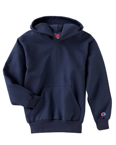 Champion Youth 9 Oz, 50/50 Pullover Hood, Navy, Xl