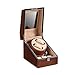 Produktbild Automatische Doppeluhr für den Haushalt Woodgrain Watch Display Box Aufbewahrungskoffer mit 5 Modi, leiser Mabuchi Motor für Männer Frauen, 2 + 3 Uhren Aufbewahrungskasten Gehäuse Weiche und