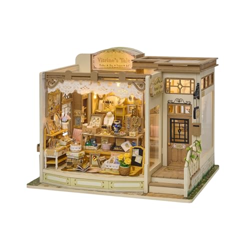 CRESYMMEドールハウス ミニチュア キット 木製 立体パズル DIY 手作り 大人向け（甘き宝物の店）