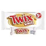 Twix White Schokoriegel; Karamell, Keks, Weiße Schokolade; Schokoladen-Multipack; 5 Riegel (5 x 46 g)