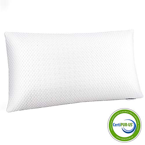 ADORIC Oreiller Ergonomique à Mémoire de Forme, Oreiller Cervical avec Hauteurs Réglables, Anti Douleur et Ronflement, Housse en Fibre de Bambou, 72 x 40 x 15 cm (Blanc)