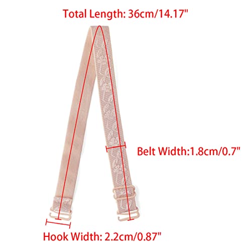 Image of uxcell 2 Pair 10 /12 /15 /18 /20mm Width Stretchable Shoulder Bra Straps Adjustable Elastic Straps for Women