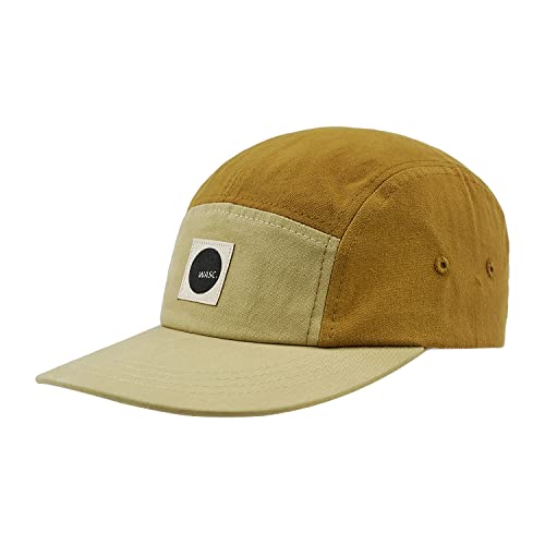Clakllie Casquette de baseball à 5 panneaux pour homme - Casquette plate en coton - Casquette de baseball décontractée à profil bas - Casquette de père d'été en plein air, H-BB1 Kaki, taille unique Cover