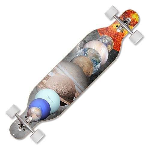 VOLADOR Urban Freeride Pro Longboard| Adaptive Cruiser 42inch| North America Maple| Camber Concave Drop Through Longboard Complete| Setup for Urban Commuting product thumbnail 12