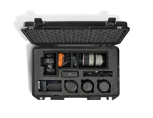 Image of Pelican Air 1535 Air Case - Universal Custom Foam DSLR Camera Case for Camera Body and Accessories (Black)