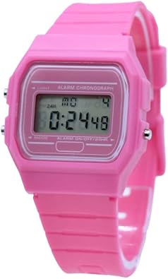 BDM Vintage Digital Watch | Choose Your Favorite Color | Unisex 80s Retro Style | Watch with Alarm, Chronograph, and Light
