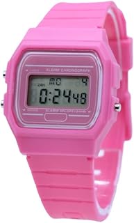 BDM Vintage Digital Watch | Choose Your Favorite Color | Unisex 80s Retro Style | Watch with Alarm, Chronograph, and Light