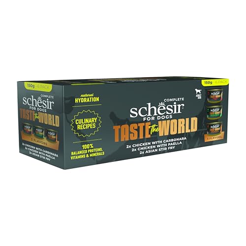 Schesir, Taste of The World Nassfutter für Hunde, 1 x 6 x 150 g