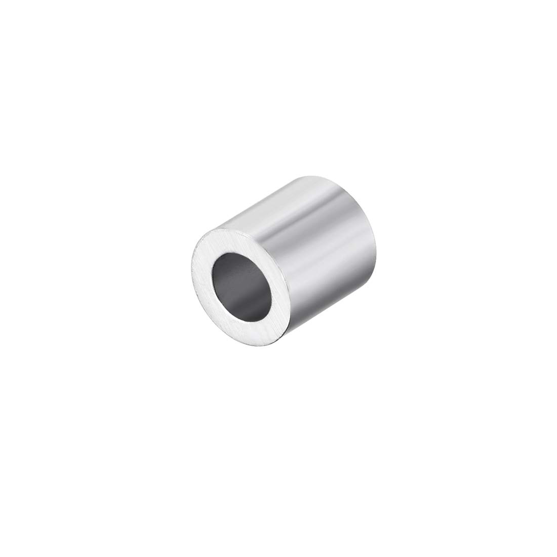 sourcing map 50 szt. M4 tuleja ze stopu aluminium 4 mm linka stalowa zacisk na guziki