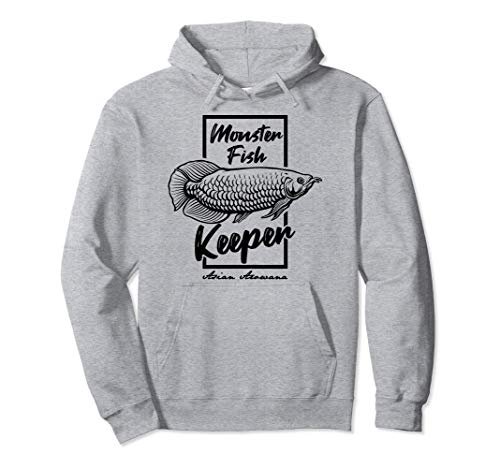 Monster Fish Keeper Asian Arowana Tropical Fish Pullover Hoodie
