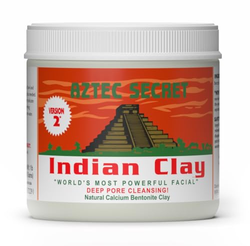 Aztec Secret - Indian Clay - Deep Pore Cleansing Facial & Body Mask Natural Calcium Bentonite Clay Version 2 Unscented 450 g