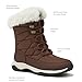 Lands' End Expedition Max Waterproof Insulated Womens Snow Boots, Winter Boots for Women, Medium or Wide Width Sizes 6 to 11, Black, Brown, Blue, White or Grey Winter Shoes - Medium Brown, 8.5 Medium