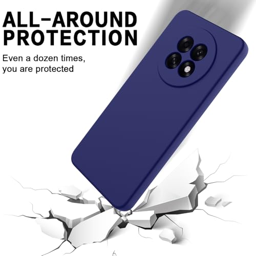 Image of Back Cover for Oppo F31 Pro Plus 5G | Full Camera Protection | Premium Liquid Silicon Case | Flexible Bumper Case for Oppo F31 Pro Plus 5G (Dark Blue)