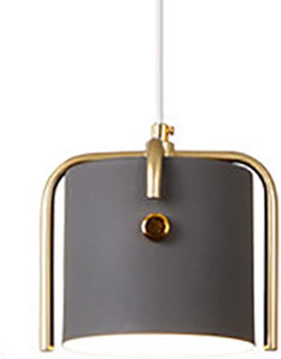 CHENKUI Oil Rubbed Metal Chandeliers White Finish LampShade Minimalist Single Head Ceiling Light Fixtures Japanese Style Dining Room Industrial Lighting for Dining and Living Room Restaurant
