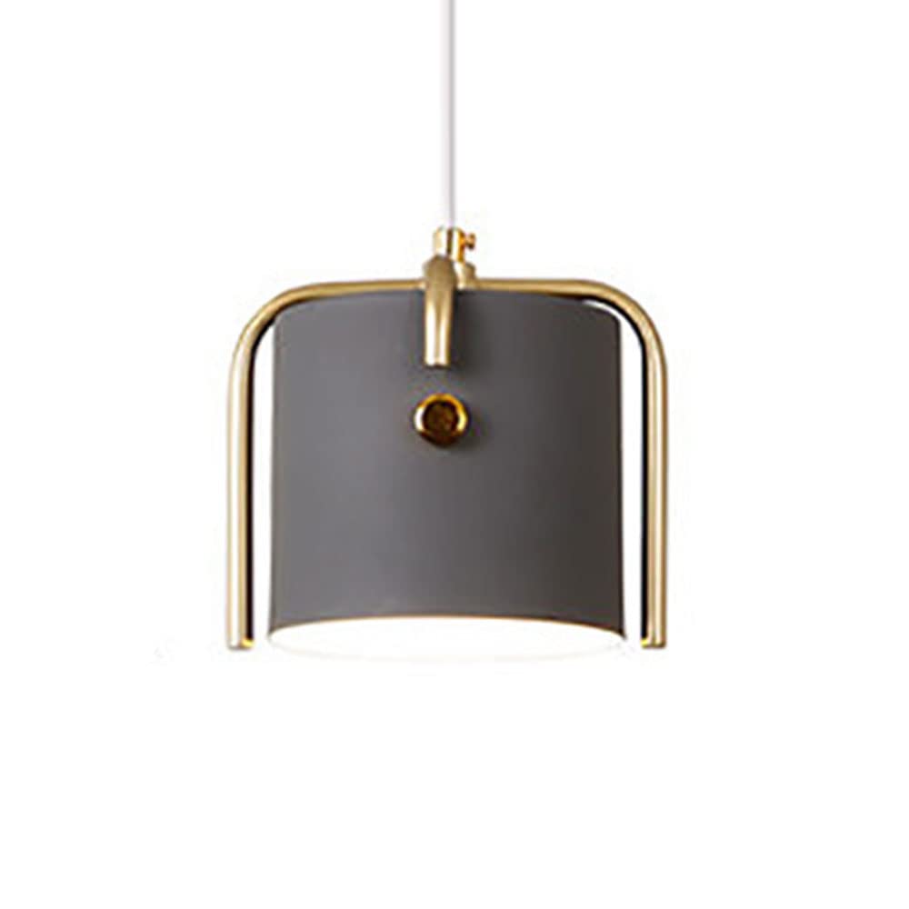 CHENKUI Oil Rubbed Metal Chandeliers White Finish LampShade Minimalist Single Head Ceiling Light Fixtures Japanese Style Dining Room Industrial Lighting for Dining and Living Room Restaurant