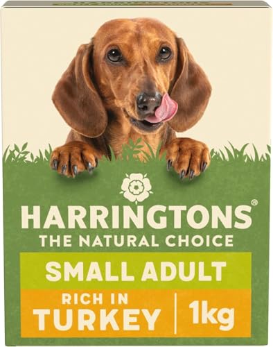 Harringtons Complete Small Breed Dry Adult Dog Food Turkey & Rice 1kg (Pack of 4) - Made with All Natural Ingredients