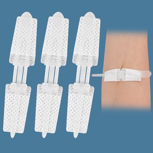 3PCS Wound Closure Strips, Butterfly Wound Closure Suture Strip Butterfly Bandages Butterfly Bandages Emergency Laceration Closure Kit