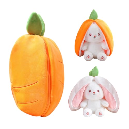 MEMOFYND 1 pieza de almohada de conejo, cojín de sofá de dibujos animados, juguete de conejo blanco de felpa, decoración de oficina linda, adecuado para oficina, sala de estar, ventana (18 cm)