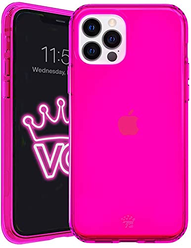 Velvet Caviar Compatible with Neon iPhone 13 Pro Case Hot Pink [8ft Drop Tested] Cute Protective Clear Cases for Women