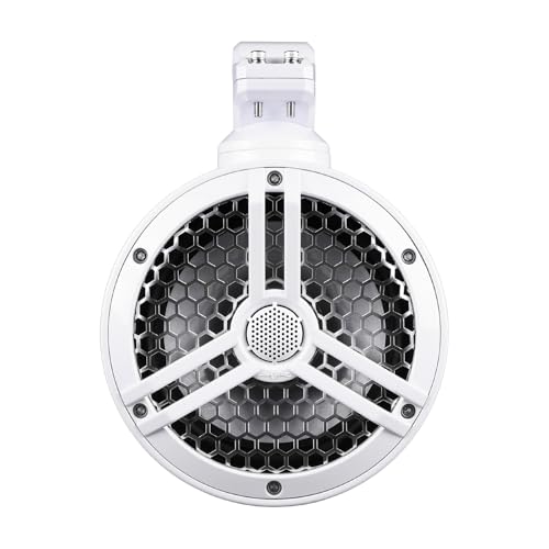 Image of Skar Audio SK65M-TWR 6.5 inch 2-Way Marine Full Range 320 Watt Coaxial Tower Speakers, Pair (White)