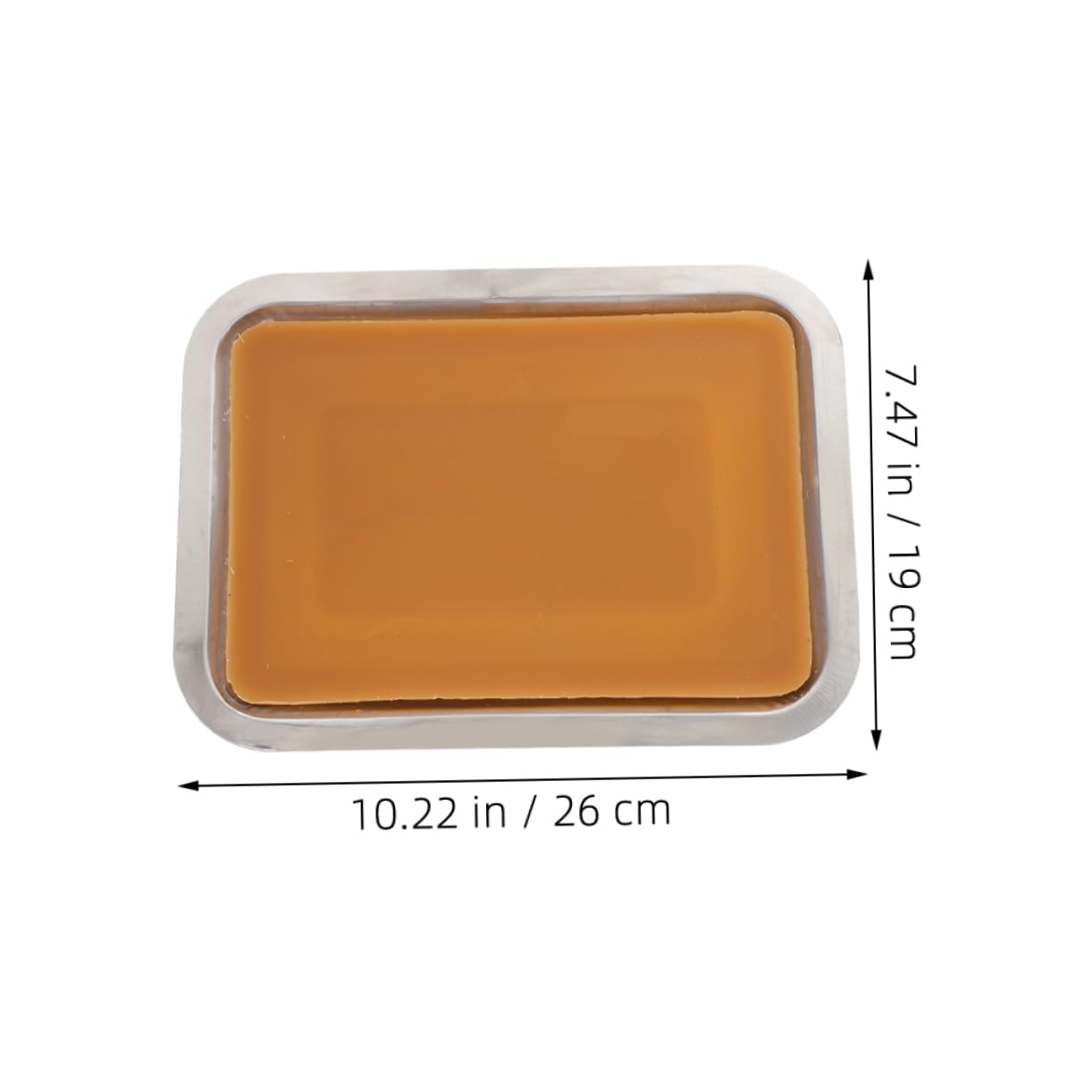 FAVOMOTO 2pcs Anatomy Tray Dissection Tray Wax Dissecting Tray Dissection Pan Wax Lab Dissection Pan Lab Dissecting Pan Dissection Pan with Wax Organizer Tray Labs Tray Metal Yellow