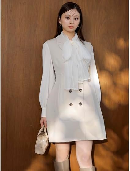 Amazon.co.jp: コンストラクトミニワンピース SWFO251128BEG0